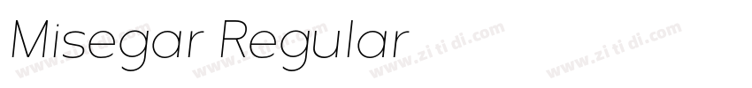 Misegar Regular字体转换